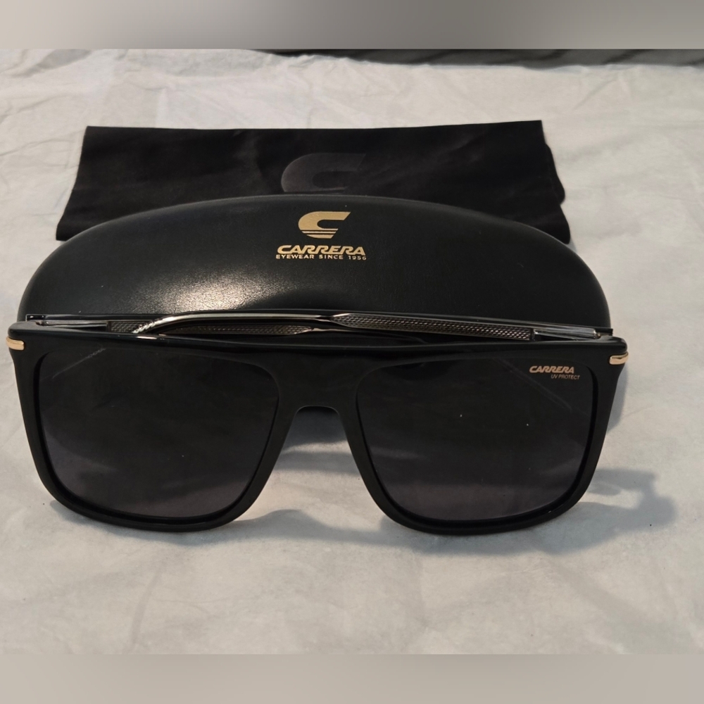 Carrera 278/S 2M2 black gold Unisex Sunglasses Sizes: 58:16:145MM